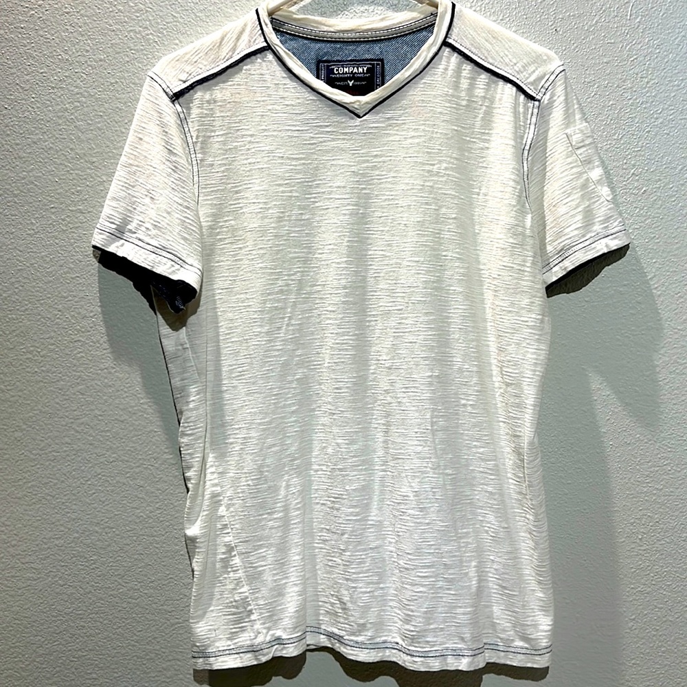 Men’s Company Eighty-One Size Small White V-Neck T Shirt
